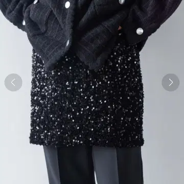 yuw 스팽글 미니 스커트 반짝반짝