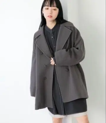 LOWRYS FARM 울라이크 크루즈 P코트 차콜