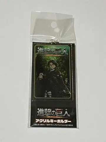 진격의 거인 의 수첩 아크릴 키링 리바이 엘빈 한지