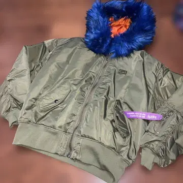 X-GIRL x YURINO HOODED MA-1 엑스걸 퍼