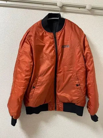오렌지 MA-1 플라이트 자켓 리버서블