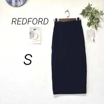 10789 REDFORD 롱 울 니트 스커트 S 무지 허리밴딩