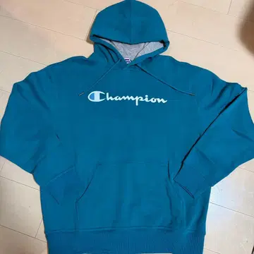 Champion 터콰이즈 후드 부착 후드티 2XL