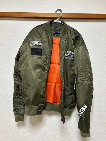 MA-1 플라이트 자켓 올리브색 밀리터리