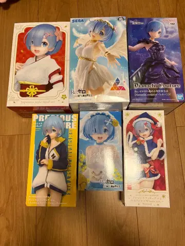 렘 피규어 세트 6체