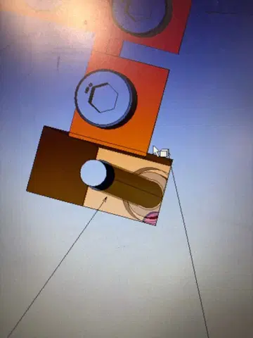 입체 캐릭터 굿즈 오렌지 브라운