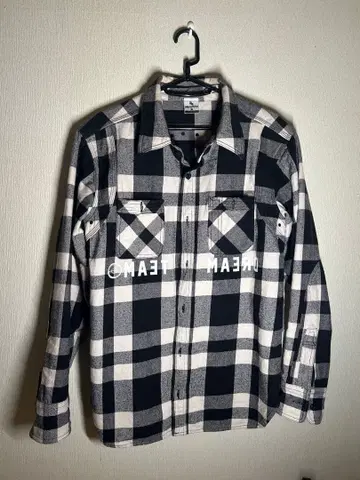 DREAM TEAM 드림팀 체크 무늬 캐주얼 셔츠