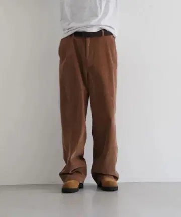 order 브라운 코듀로이 치노 팬츠