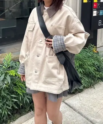 nemne 커버올 [ keel ] 카라 소매 이소재 커버올 여성용 M