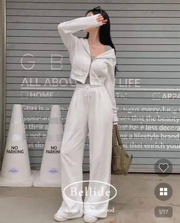 디어 더블 핀턱 트레이닝 셋업 그레이