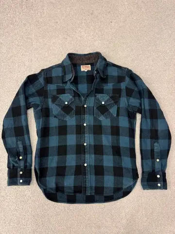 디럭스웨어 버팔로 체크 플란넬 셔츠 사이즈 M