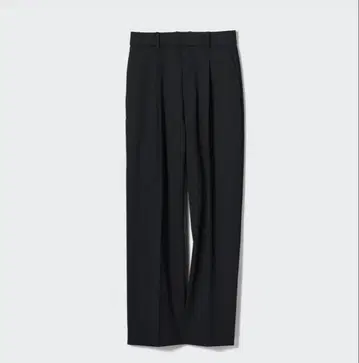 유니클로 턱 와이드 팬츠 블랙 221-450639