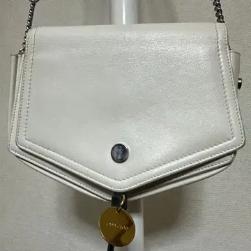 JIMMY CHOO 화이트 숄더백