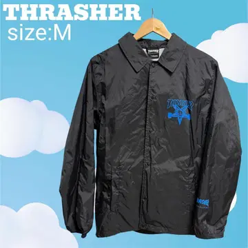 THRASHER 나일론 자켓 M 사이즈 블랙