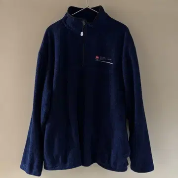 MS 미국 다발성 경화증 협회 로고 자수 플리스 하프 지퍼 풀오버