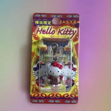 요코하마 한정판 헬로키티 지퍼 참 지역 한정 키티