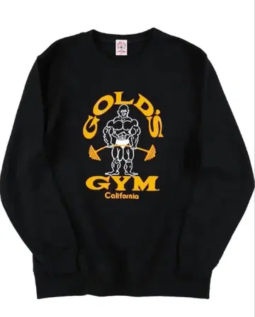 GOLD'S GYM 블랙 맨투맨