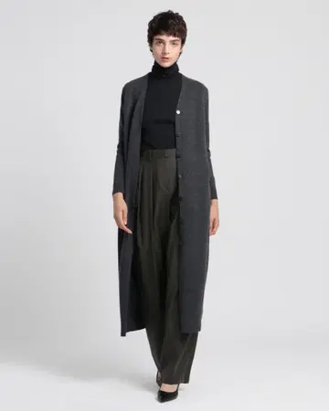 띠어리 롱 가디건