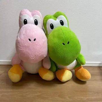 요시 봉제 인형 세트 핑크 그린 약 40cm