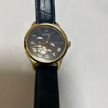 CITIZEN 자동 와인딩 손목시계 네이비