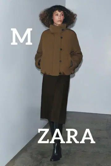 ZARA ZW 컬렉션 패디드 자켓 M 사이즈