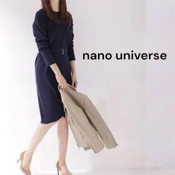나노 유니버스 네이비 니트 원피스 벨트 포함 2way