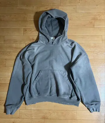 MOOJI MOOJI 오버사이즈 크롭 후디 에이지드