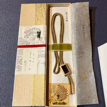 도묘 신베에 루프 넥타이 펜던트 무형문화재 나비 궁내청 어용 희소