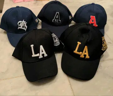 네이비 야구 모자 로고 자수