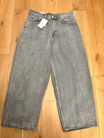 H&M SUPER BAGGY 그레이 배기 데님 33/30 미사용 새상품