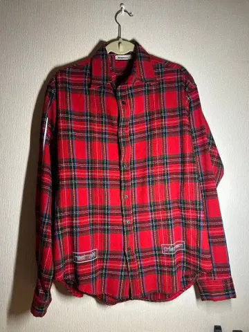 dreamteam 레드 체크 긴팔 셔츠