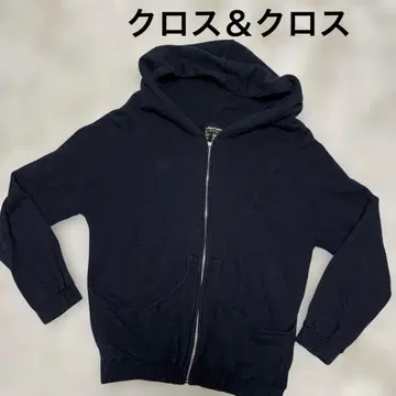 크로스 & 크로스 블랙 트레이닝 후드티 허그아워 마사키