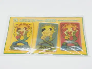 B'z LIVE-GYM GREEN 투어 굿즈 배지 세트 [ 미개봉 ]