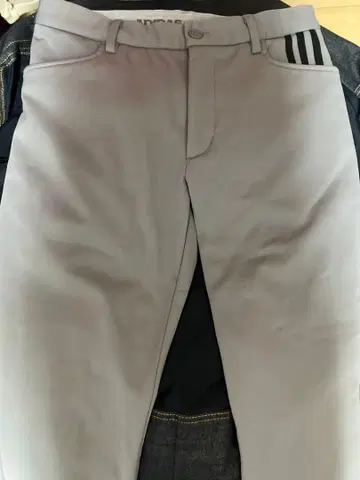 adidas 그레이 방한 골프 팬츠