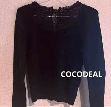 코코딜 상의 니트 COCODEAL 레이스