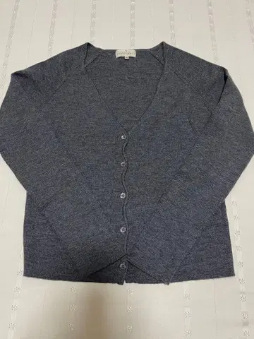 TRUSSARDI 그레이 긴팔 가디건 40