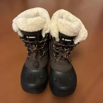 GERRY 퍼 포함 스노우 부츠 브라운 23cm 새상품급