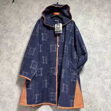 새상품 기에몬 쿠루메가스 멋진 후드 하프 코트 [ M~L 사이즈 ]