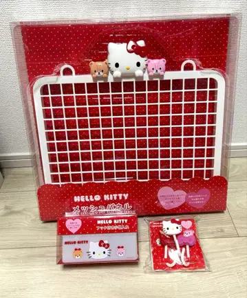 키티 메쉬 패널 후크 소품함 세트