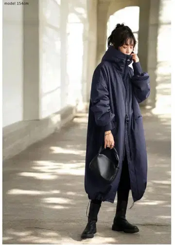 [미사용 새상품] 빅 지퍼 롱 코트 [택 포함]