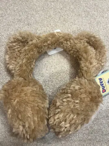 택 포함 새상품 더피 귀도리 머리띠 귀마개 상하이 디즈니