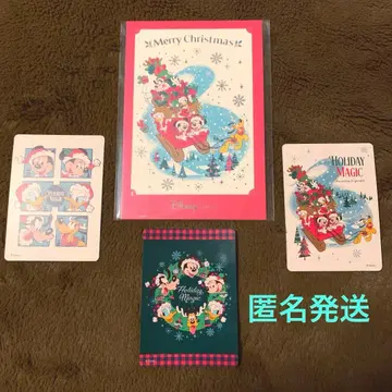 디즈니 스토어 가위바위보 카드 마법 같은 찬스 엽서 크리스마스