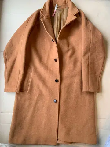 캐시미어 혼방 울 롱 코트