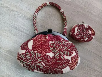 레트로 비즈 백 + 세트 가마구치