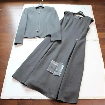 르네(Rene) 새상품 셋업 원피스 자켓 그레이 34