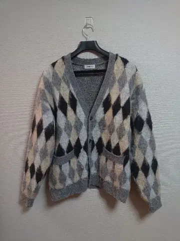 JOHNBULL 다이아몬드 패턴 가디건