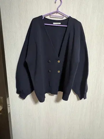 네이비 더블 버튼 아우터 빅 사이즈