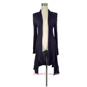 ESTNATION 드레이프감 실크 혼방 레이온 니트 미형 드레이프 가디건