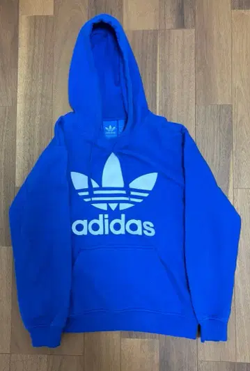 adidas 파랑 후드 부착 후드티