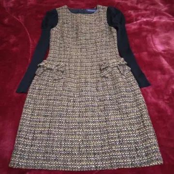 엠즈 그레이시 트위드 도킹 원피스 네이비